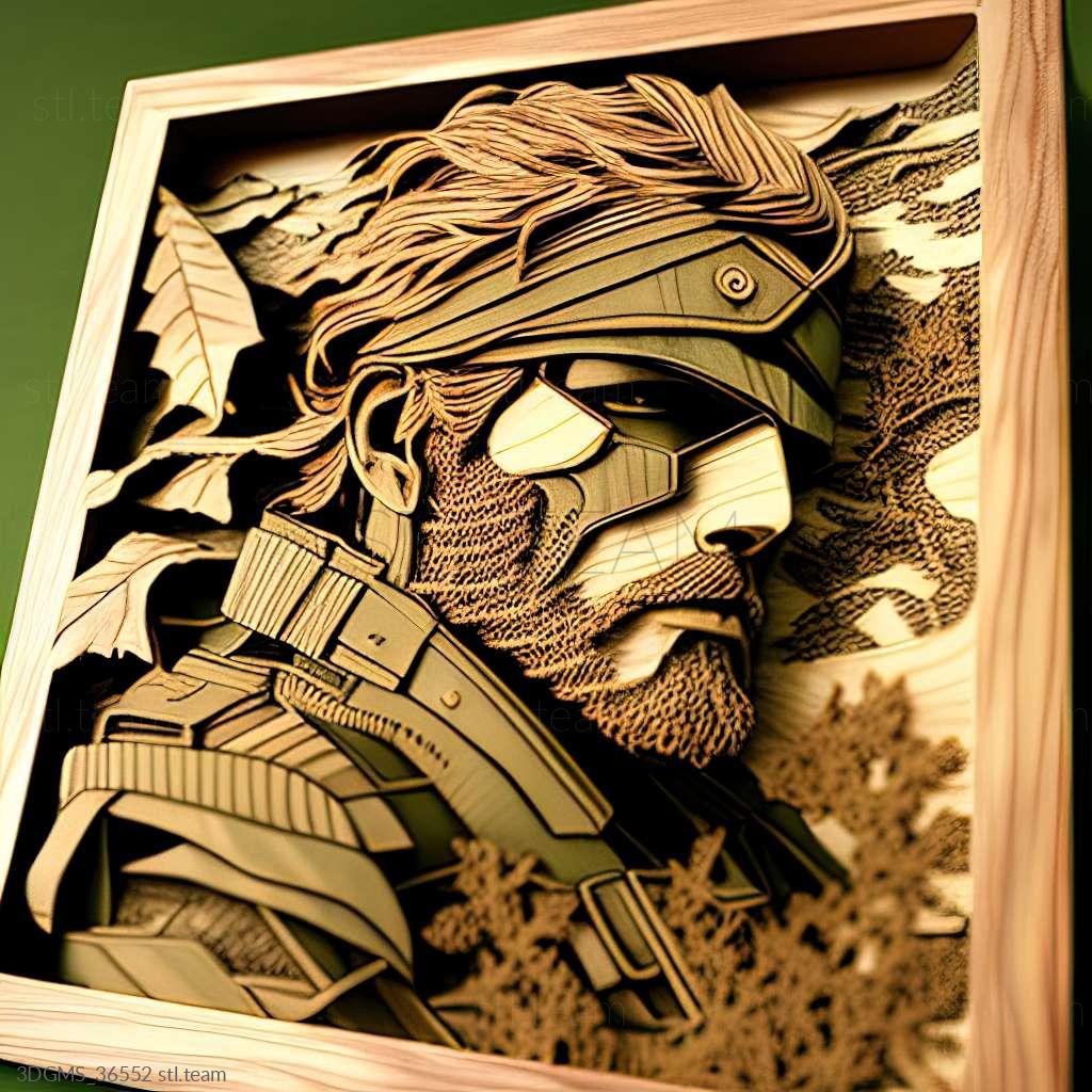 Игра Metal Gear Solid 3 Snake Eater HD Edition, Игры 3D модель для ЧПУ: STL  / MAX (obj)